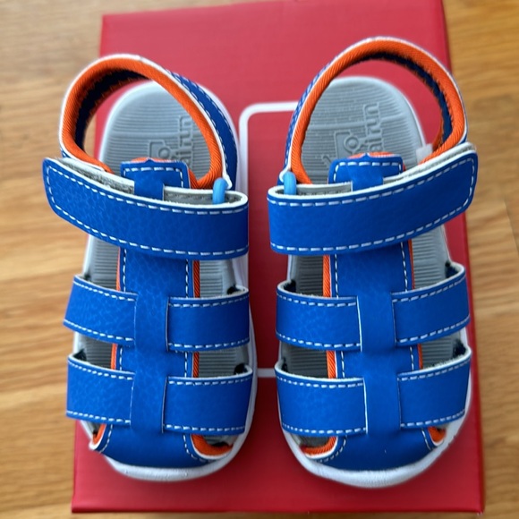See Kai Run Cyrus IV FlexiRun Size 5 Blue / Orange - Picture 2 of 3